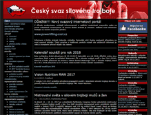 Tablet Screenshot of powerlifting.cstv.cz